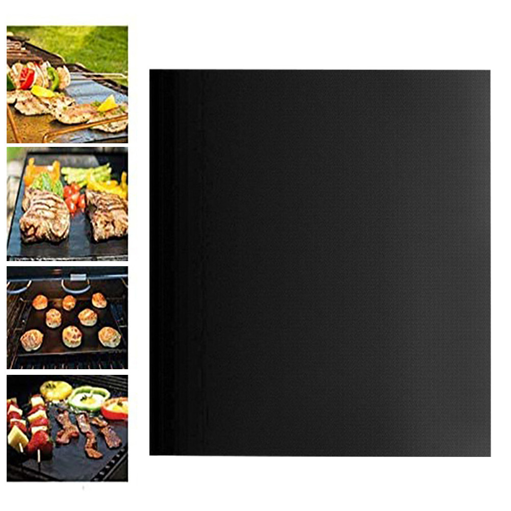 Heat Resistant Mat - 3개입 논스틱 TPFE BBQ 그릴 매트,