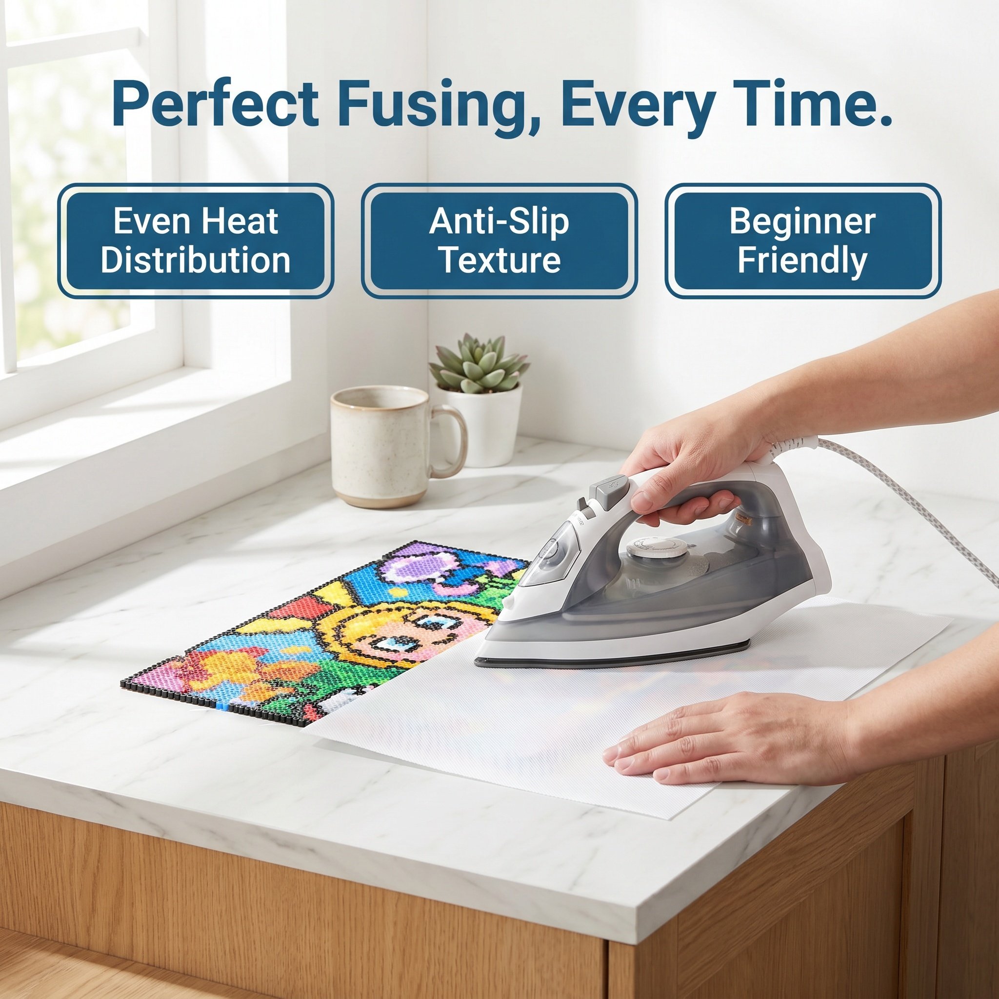 5개입 퓨즈 비드 다리미용 종이 텍스처드 논스틱 내열  - Heat Resistant Mat 리뷰 및 가격