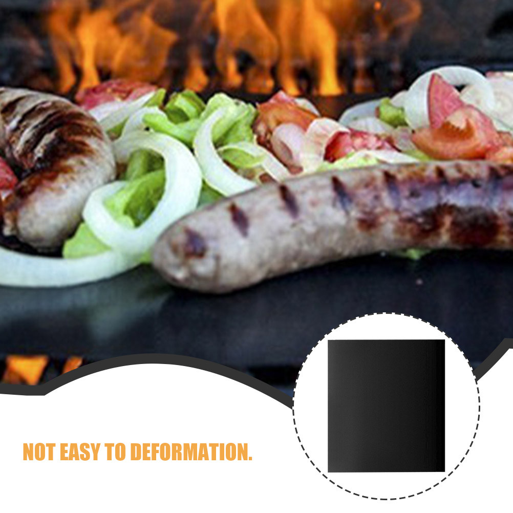3Pcs 내열성 논스틱 바베큐 그릴 매트 가스 그릴 오 - Heat Resistant Mat 리뷰 및 가격