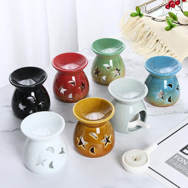 가마 변신 도자기 할로우 스타 문 아로마 버너 에센셜  - Candle Supplies Fragrance Oil 리뷰 및 가격