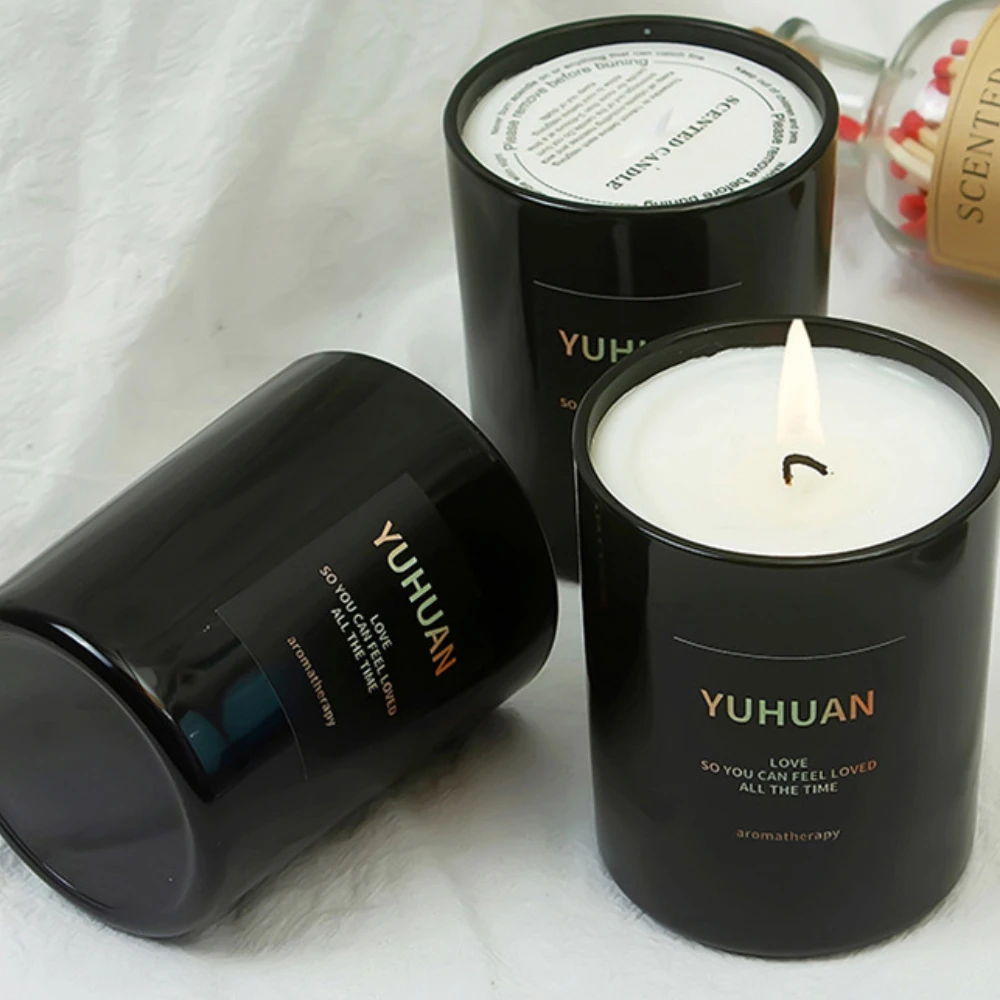 럭셔리 유리 캔들 항아리, 블랙 화이트 유리 캔들 홀더 - Luxury Candle Supplies Usa 리뷰 및 가격
