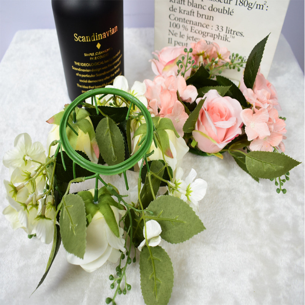리얼한 장미 화환 꽃 장식 고급 웨딩 테이블 센터피스  - Luxury Candle Supplies Usa 리뷰 및 가격
